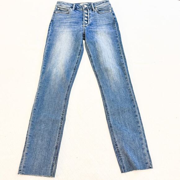 Paige Margot Super High Rise Skinny Button Fly Denim Jeans Size 25 NWT - Picture 2 of 8